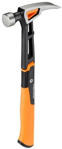 Fiskars Isocore™-Serie – Zimmermannshammer – 450 g – ergonomischer Griff – rostfrei