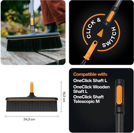 Fiskars oneclick straatbezem - 1080700