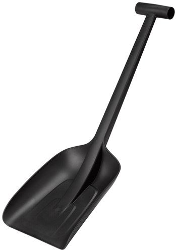 Fiskars Solid™ Schneeschieber – Schneeschieber Metall – 63 cm – Schneeschieber Auto – Schneeschieber – kompakt – Schwarz