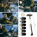 Fiskars X-Series Teleskop- und rotierende Schneebürste und Eiskratzer für das Auto – 1078492