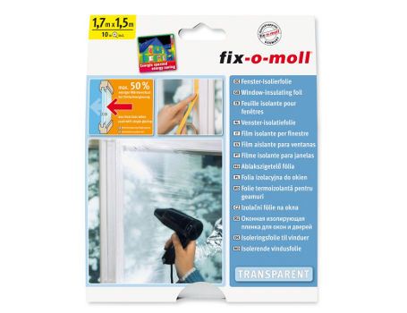 Fix-o-moll Fensterisolierfolie – 1,7 x 1,5
