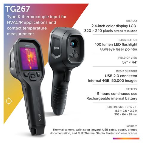 Flir TG267 CALLET Imaging Camera