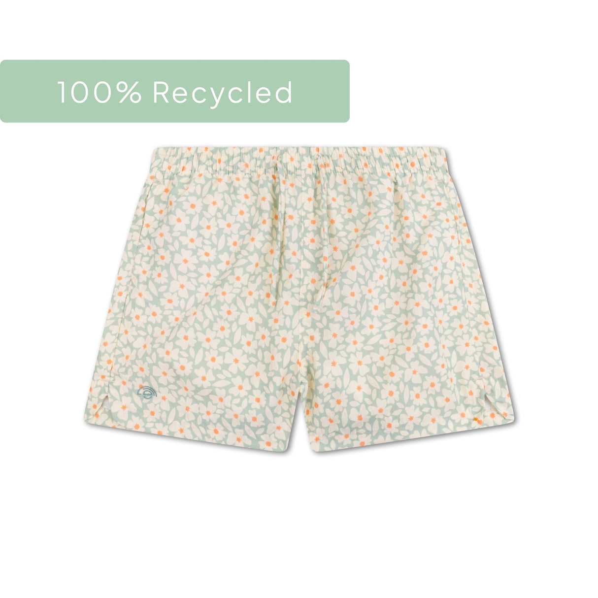 Blühen | Grüne UV-Badeshorts für Mädchen