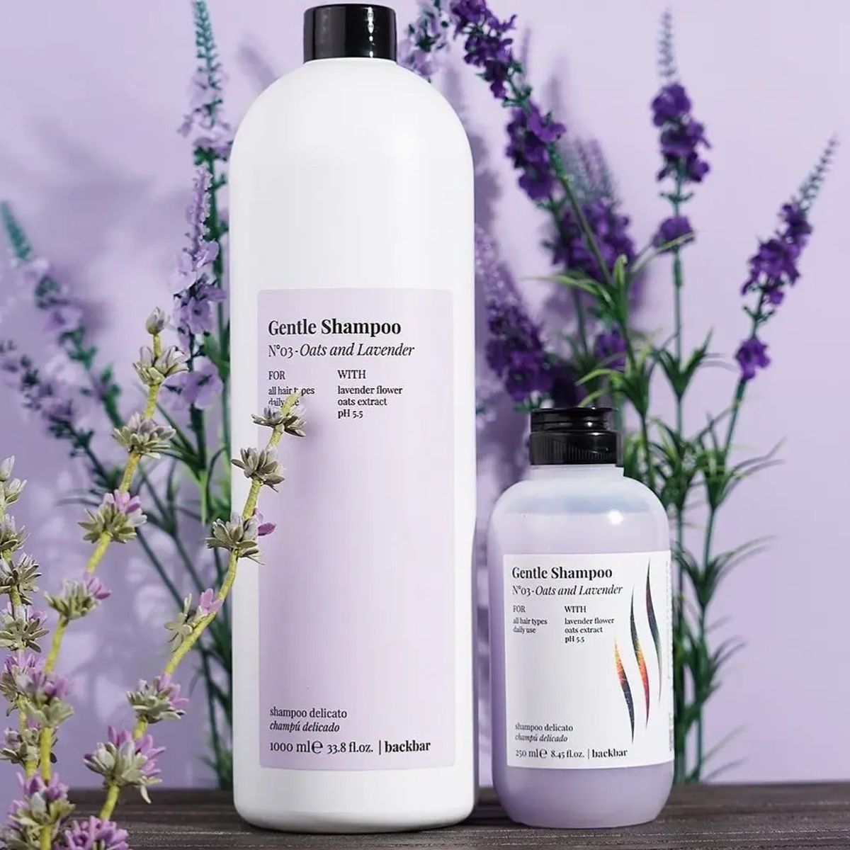 Farmavita Backbar sanftes Shampoo Nr. 03 Hafer und Lavendel 1000 ml