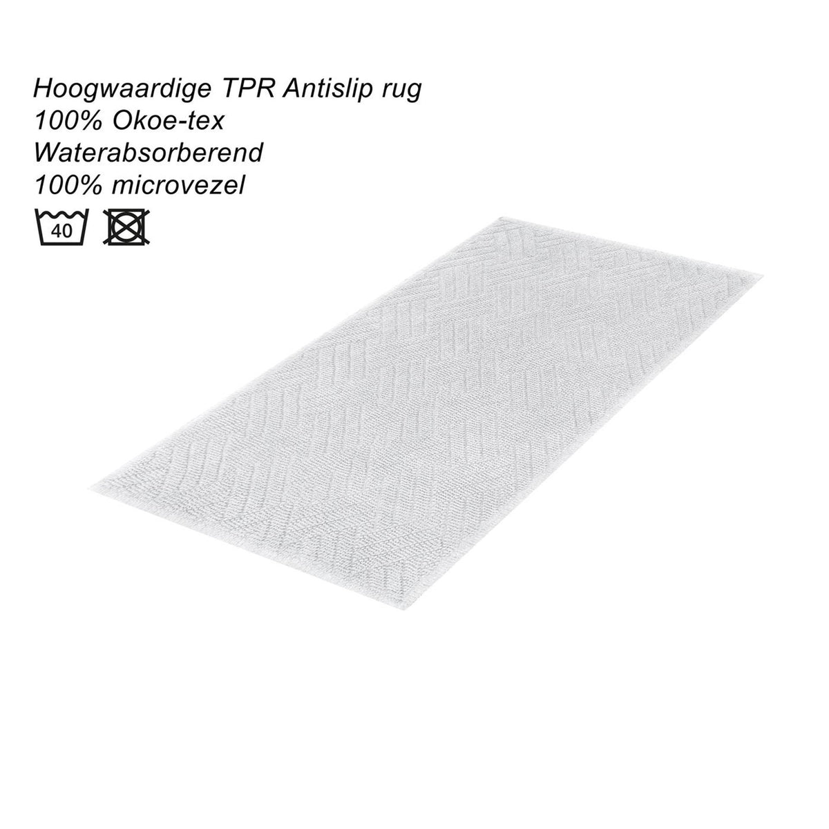 Dutch House Gaeta Badematte 50x80cm weiß