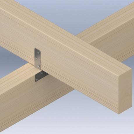 Gb trussclip verticaal 71mm verzinkt etiket | 25 stuks - 17212309