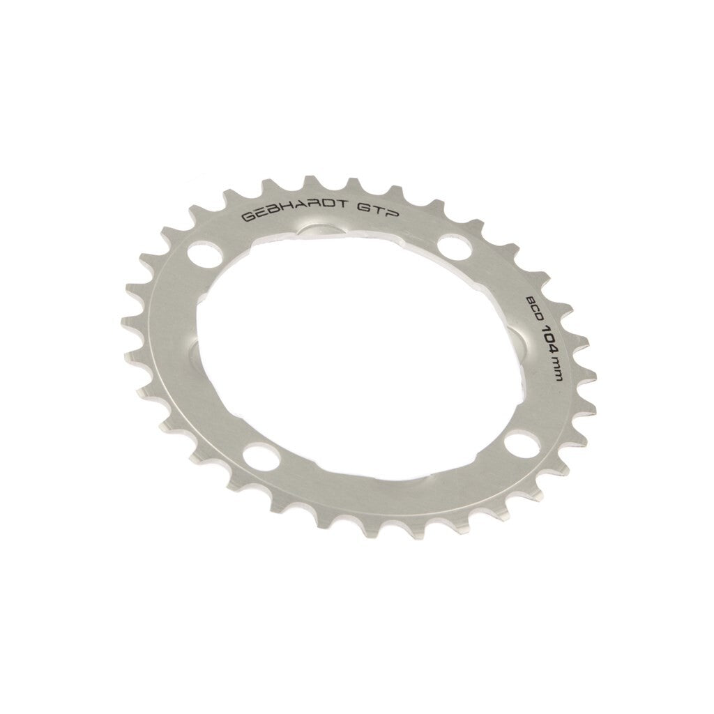 Gebhardt -Kettenblatt uni grau 36T 4G Shimano 104 mm