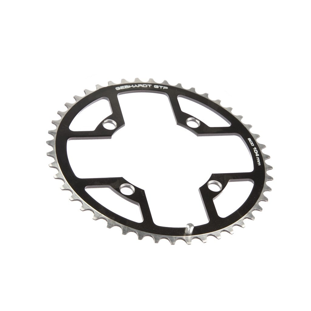 Gebhardt Kettenblatt, 48 Zähne, 104 mm, 4 Arme, schwarz