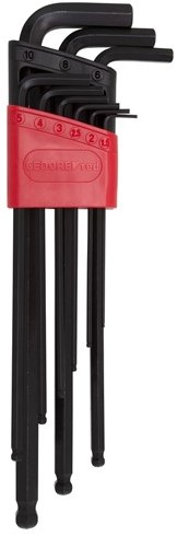 Gedore Red Allen Keys 9-teilig lange rot