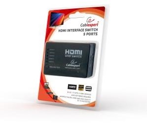 Gembird HDMI-Switch 5 in->1 out mit ab – 7541963