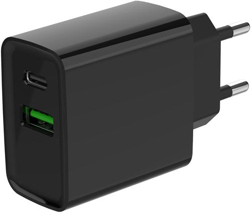 Gembird USB + USB-C Schnellladegerät 20 W schwarz – a9540150