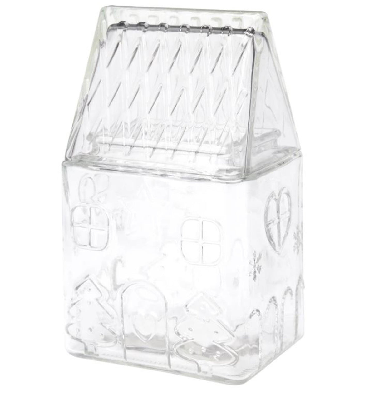 Home Styling Vorratsglas Glas 1500ml Weihnachtshaus