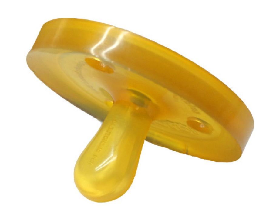 Goldi Sauger Sauger Naturkautschuk oval - Größe XS - 0-Mond