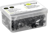 Goobay Kabelclip 5 mm rund, schwarze Box (100) – 4113230