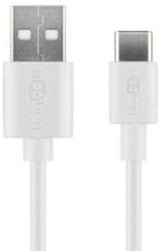 Goobay USB-C Ladekabel 50cm weiß - 9550295