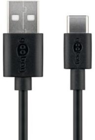 Goobay USB-C Ladekabel 50cm schwarz - 9550290