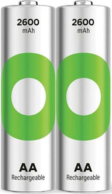 Gp nimh oplaadbare batterij aa 2600ma blister(2) - 3311450