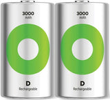 Gp nimh oplaadbare batterij d 3000ma blister(2) - 3311470