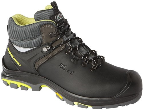 Grisport safety tundra 33504 hoog s3 zwart lime - maat 44 - 11.049.046.44
