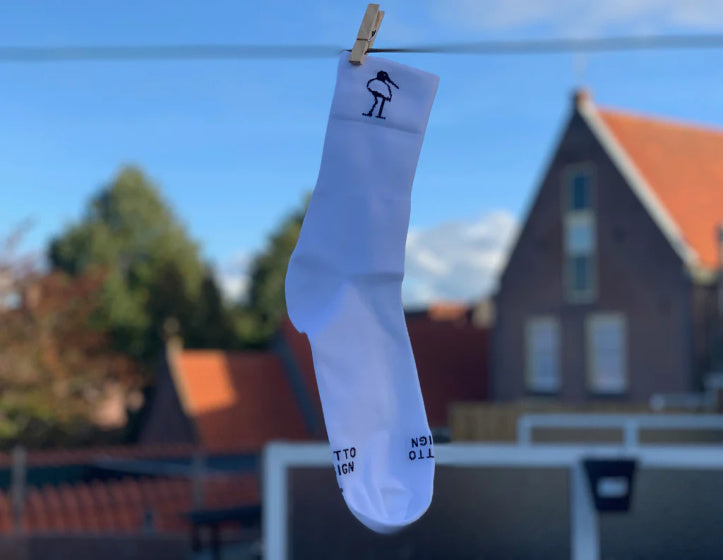 Grubto hoch geschnittene Fahrradsocken weiß blau schwarz 3 Paare der Größe 43-64