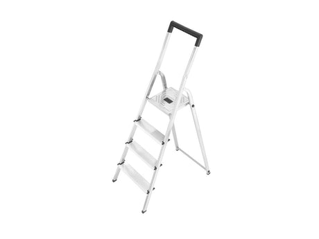 Hailo L40 Haushaltstreppe mit 4 Stufen Aluminium