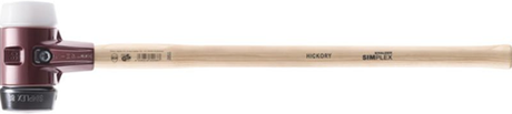 Halder Vorschlaghammer | Haupt d. 80mm Länge 800mm | superplastisches weißes Gummi schwarz | mittelhartes Hickory | 1 Stück - 3027.081 3027.081