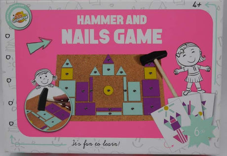 Intro-Hammerhahn mit Hammernägeln und rosa Mosaiken