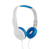 Nedis hpwd4200bu kabelgebundene Kopfhörer 1,2 m Rundkabel On-Ear blau weiß