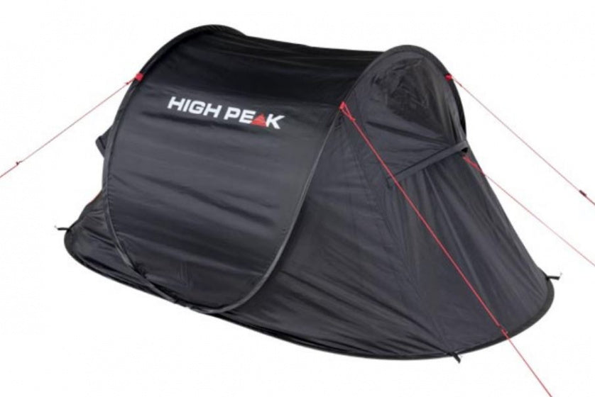 High Peak Vision 2.0 Popup-Zelt 2-Personen 235 x 140 cm Schwarz