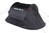 High Peak Popup Tent Vision 3-Personen 235 x 180 x 100 cm Schwarz