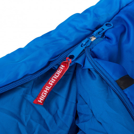 Highlander Mama Schlafsack Hai 170 cm Polyesterblau
