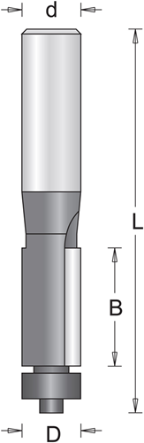 Hikoki accessoires 6 mm kantenfrees met onderlager 16x50 - 754036