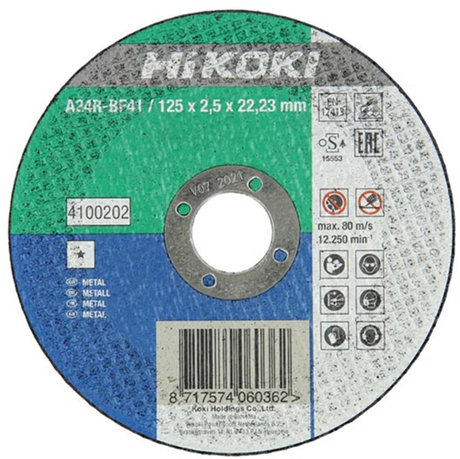 Hikoki accessoires doorslijpschijf voor metaal 150x2,5 vlak 4100203