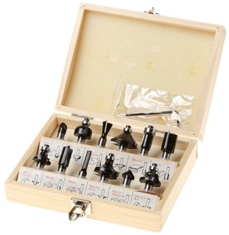 Hikoki Zubehör HM-Fräser-Set 8 mm (12 Stück) – 500507