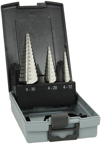 Hikoki accessoires set trapboren hss 3 stuks d. 4-12 4-20 6-30 mm 780114