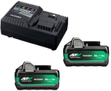 Hikoki uc18ysl3whz Booster-Pack | 2 x Multi-Volt-BSL38A18X-Batterien 5 Ah 18 V 2,5 Ah 36 V + Schnellladegerät UC18YSL3