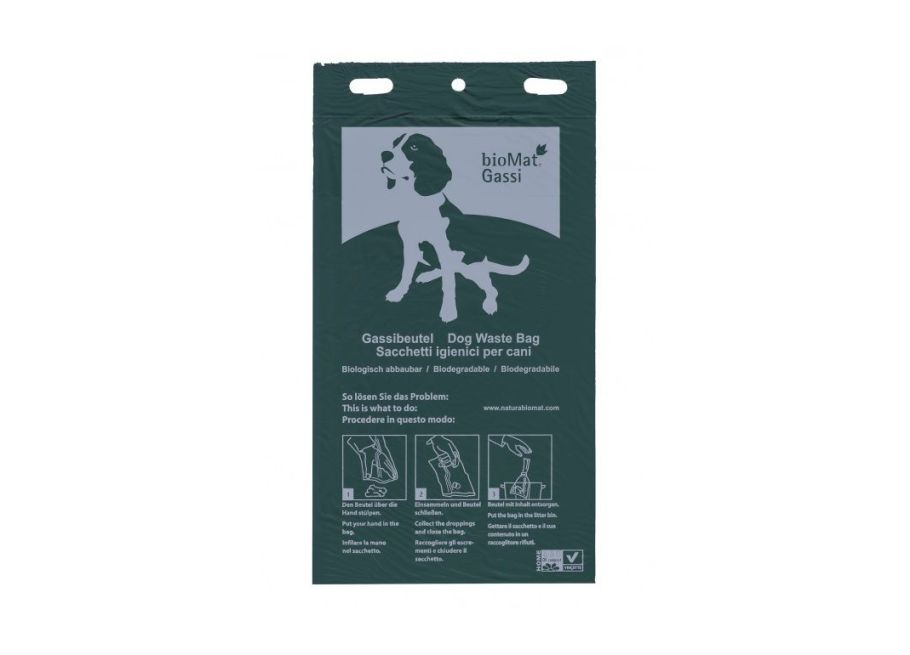 Biomat kompostierbare Hundekotbeutel - 50 Beutel