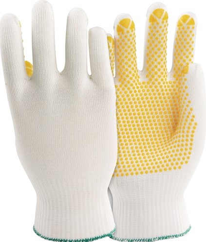 Honeywell-Handschuh | Größe 10 weiß gelb | und 388 PSA Kategorie II | Polyamid-Baumwolle | 10 Paare - 091210142x 091210142x