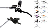 Hope tech 4 x2 steel braided disc brake - lever left