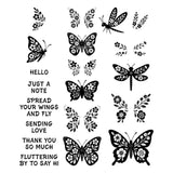 Ranger ink ranger • simon hurley create. photopolymer stamps blooming butterflies