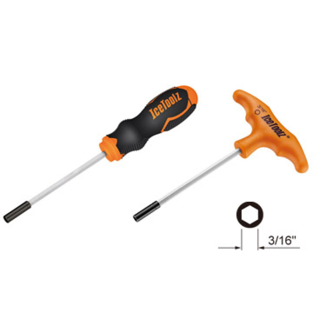 Icetoolz Speichennippelschlüssel-Set 12a5 für 3 16 (sechseckige) Nippel
