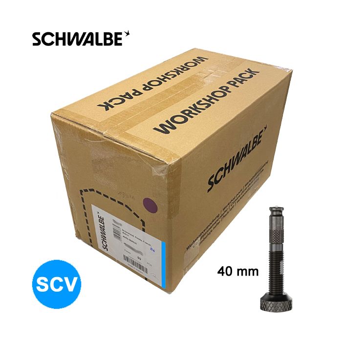 Schwalbe Schlauch 40 62-584 635 SCV19 Klickventil 40mm Werkstattverpackung 50 Stück