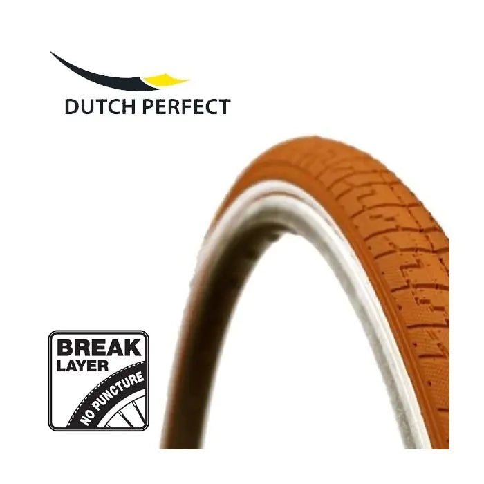 Dutch Perfect Reifen 28 x 1,40 40-622 mm Pannenschutz - Orange mit Reflexion