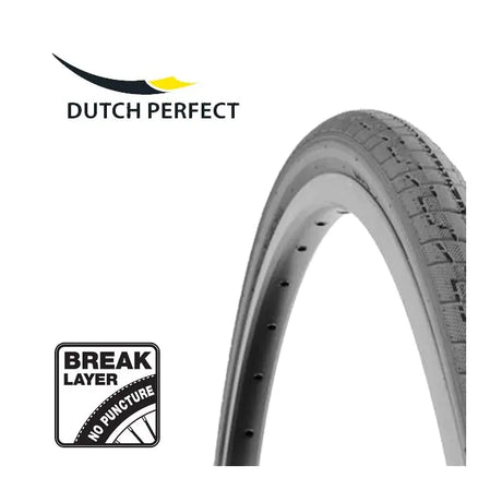 Dutch Perfect Reifen 28 x 1,40 40–622 mm Pannenschutz – grau mit Reflexion
