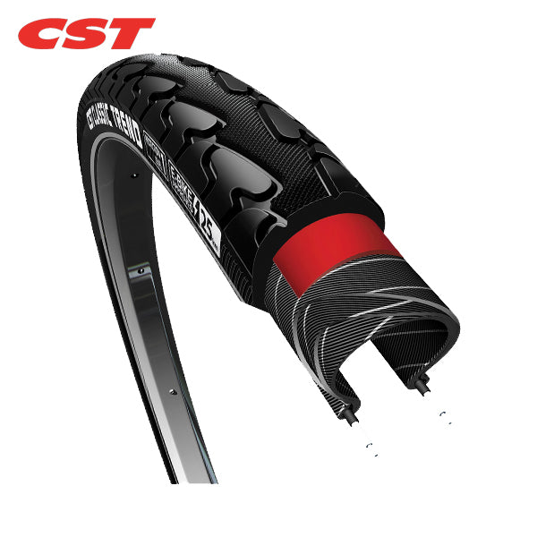 CST-Reifen 28x1,75x2 Pannenschutz Trend schwarz+R 47-622 740440