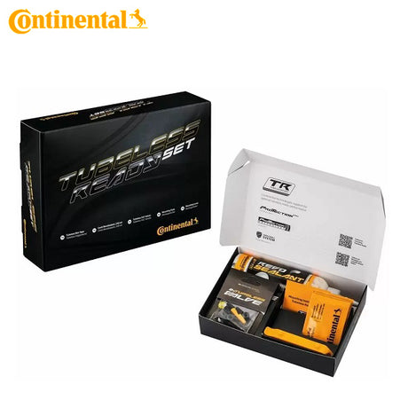 Continental Tubeless Ready Set (TL-Felgenband 25 mm, 2 Stk. TL-Ventile S42, Dichtmittel) 0140092