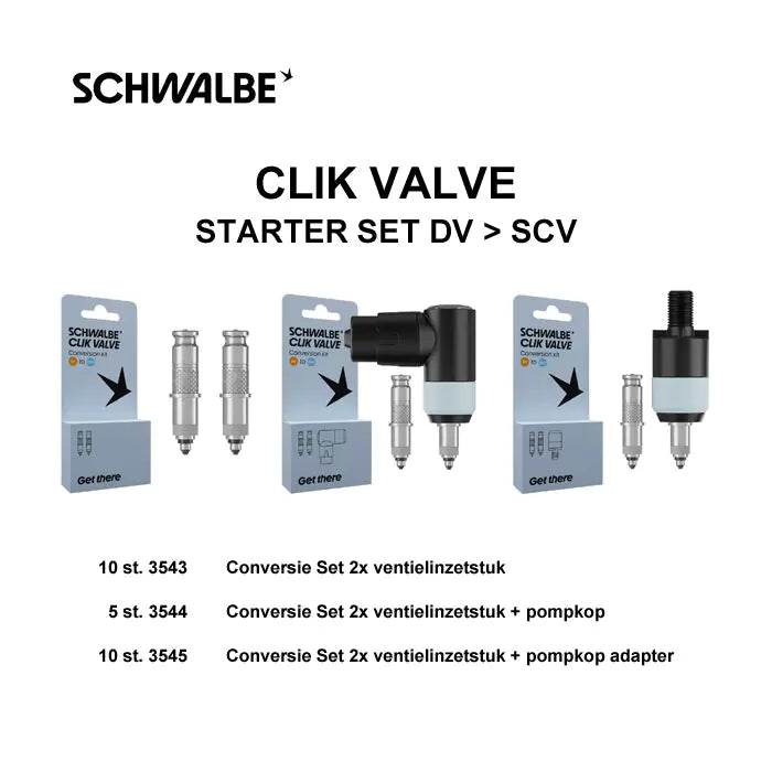 Schwalbe Ventilverlängerung Clik Ventil Ventilverlängerung Starter Kit DV