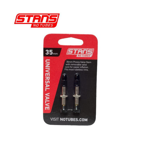 Stans Notubes Set mit 2 Universal-Tubeless-Ventilen 35 mm AS0018