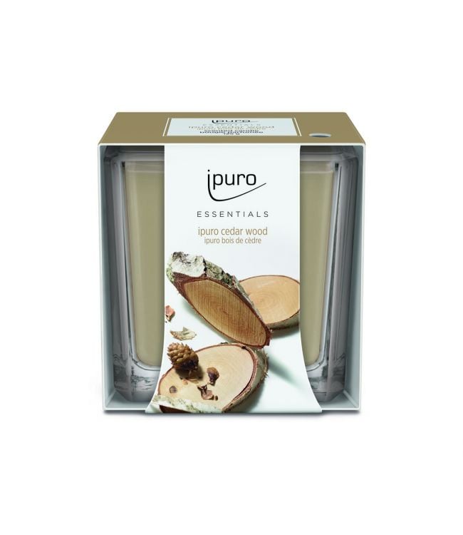 Ipuro geurkaars cedar wood 125gr.