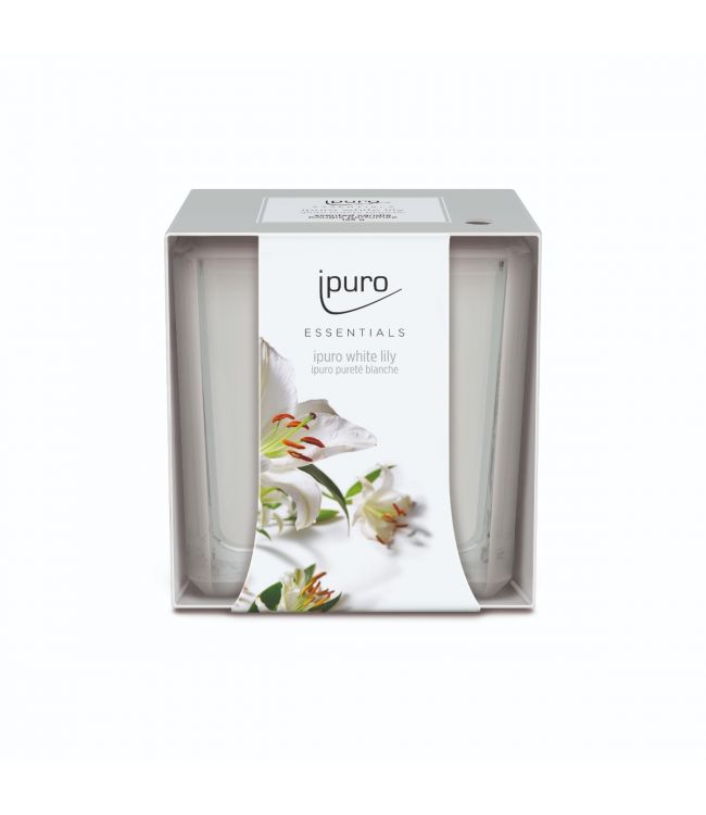 Ipuro geurkaars white lily 125gr.